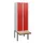 locker met bank,HxBxD 1950x600x815mm,2vak,vak B 300mm,draaigrendel