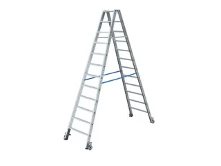 Verrijdbare Boktrap Aluminium L 3 04M 2X12Treden - 2