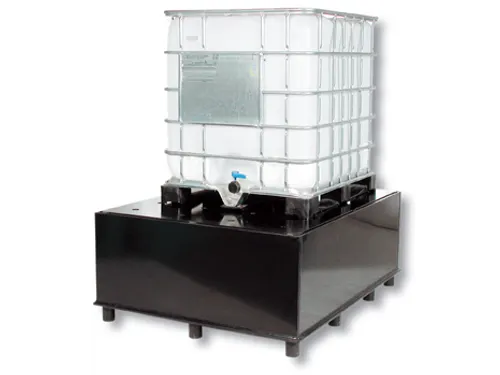 Opvangbak Hdpe 655x1345x1720mm V. 1x1000l M. Poten Geperf. Pe Plaat