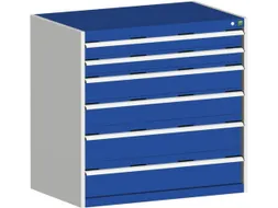 ladekast HxBxD 1000x1050x750mm 6laden zware lasten RAL7035 RAL5010