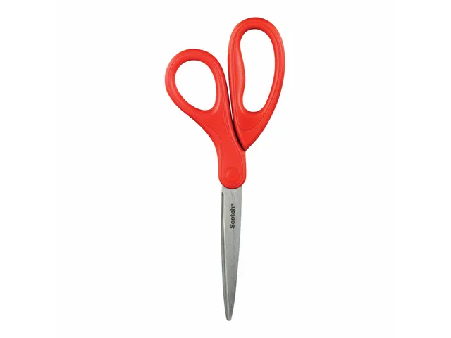 Schaar Scotch 18cm universeel rood blister