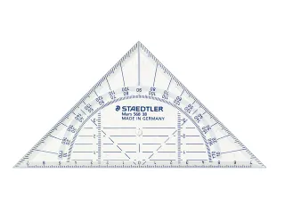 Geodriehoek Staedtler Mars 568 16cm Transparant - 4