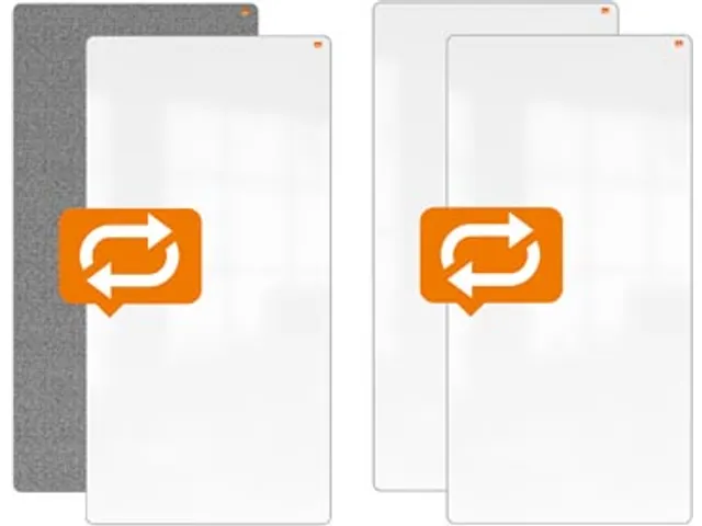 Nobo Move & Meet mobiel whiteboard mededelingenbord 180x90cm