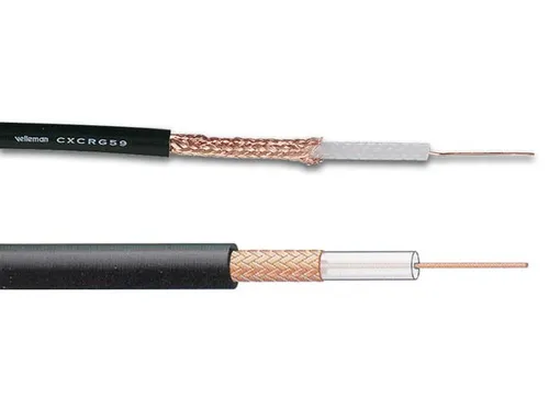 Coaxkabel Rg-59 B/U Mil Zwart