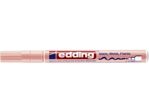 Viltstift Edding 751 lakmarker rond pastel roze 1-2mm