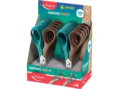 Schaar Maped Vivo Smiling Planet 12cm links display à 10 stuks assort