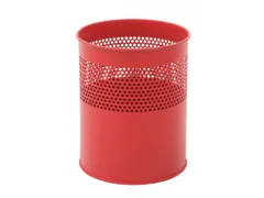 Half geperforeerde papierbak 10 Liter Rood