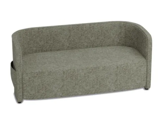 sofa,2-zits,stof lichtgrijs,HxBxD 760x1570x760mm,2zijvakken