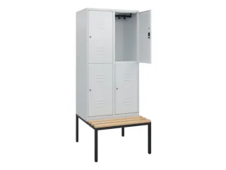 Dubbeldekse dekenkist,HxBxD 1950x800x815mm,2x2vak.,vak B 400mm - 2