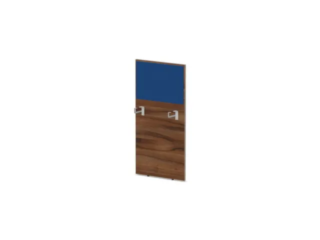 baliepaneel bureau aanbouw links NP-tiepolo nut BN6016-blauw 600mm