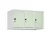 opzetkast,v. locker,3vak.,vak B 300mm,HxBxD 500x900x500mm,draaigrendel