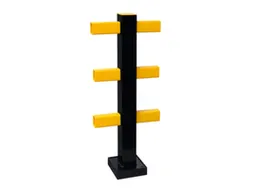 aanrijdbeschermingsplank,middenpaal,v. binnen,HxBxD 1040x100x100mm