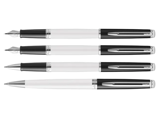 Vulpen Waterman Hémisphère Colour Blocking black en white CT medium