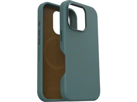 Symmetry Cactus Leer Hoesje Geschikt voor Apple iPhone 16 Pro Groen