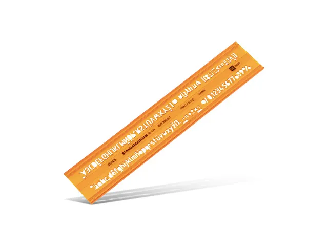 Gabarit de lettres Standardgraph profil H écriture moyenne type B 5 m