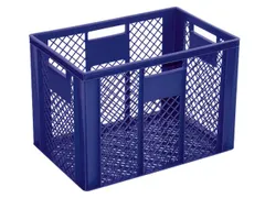 Euronorm Stapelkrat Pe 410x600x400mm 83liter Open Blauw