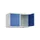 opzetkast,v. locker,2vak.,vak B 400mm,HxBxD 500x800x500mm,cilinderslot