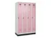 locker voor scheiding van kleding,HxBxD 1950x1200x500mm,4vak