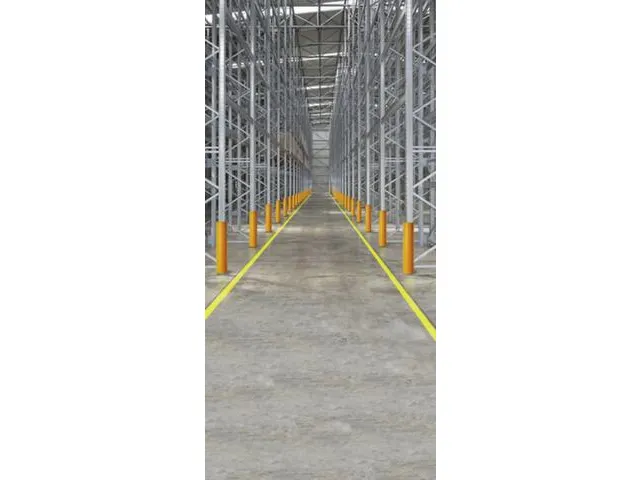 aanrijdbescherming voor stelling,v. binnen,H 600mm