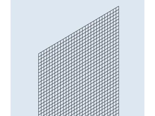 achterwand,v. inhaakstelling,HxB 3000x1300mm,verzinkt,rooster