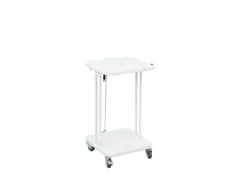 Verrijdbare Afvalzakhouder Met Deksel 40 Liter Wit