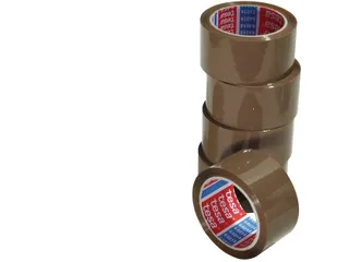 Verpakkingstape Tesa 64014 50mmx66m bruin PP - 1