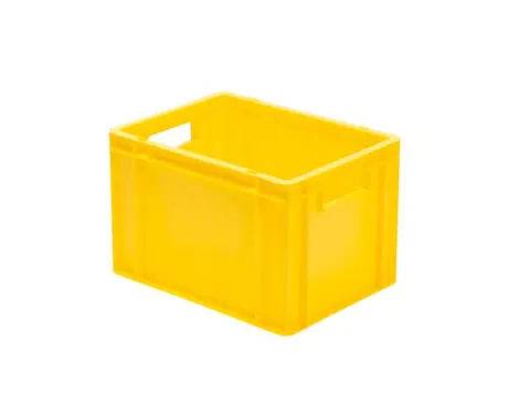 Euronorm-stapelbak 24l 270x400x300mm Wanden/bodem Gesloten Geel