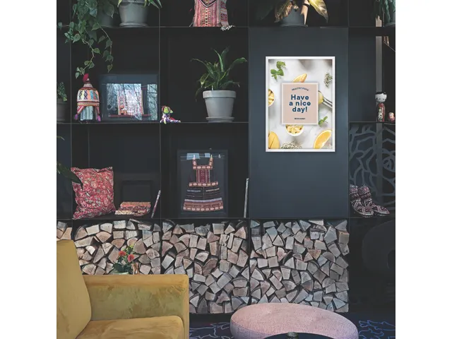 Kliklijst Europel A2 25mm mat wit