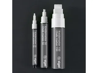 Krijtstift Sigel wit 2stuks ronde punt 1-2 mm - 4