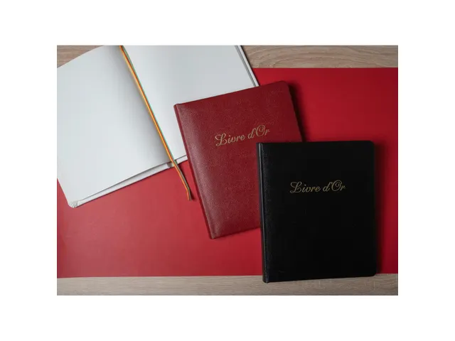 Gastenboek Alpille 2 6x22cm 140bl rood