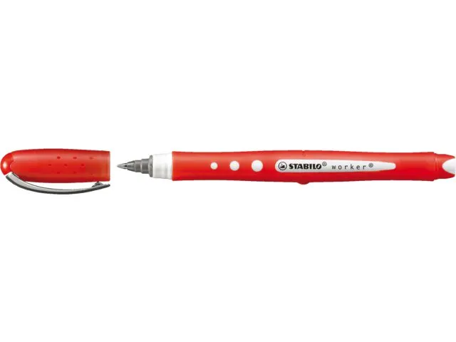 Rollerpen Stabilo Worker Colorful 2019/40 rood 0.5mm