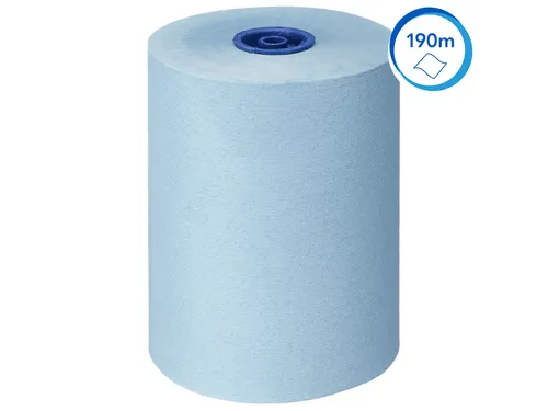 Handdoekrol Scott Essential Slimroll 1-laags 190m blauw 6696