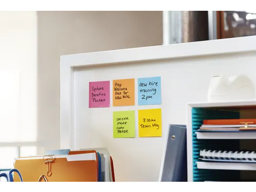 Memoblok Post-it 654 Super Sticky 76x76mm ultrageel 12 stuks