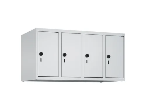 opzetkast,v. locker,4vak.,vak B 250mm,HxBxD 500x1000x500mm,vleugeldeur