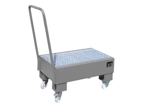 verrijdbare opvangbak,v. 2x60l vat,opvangvol. 61l,HxBxD 1075x500x940mm