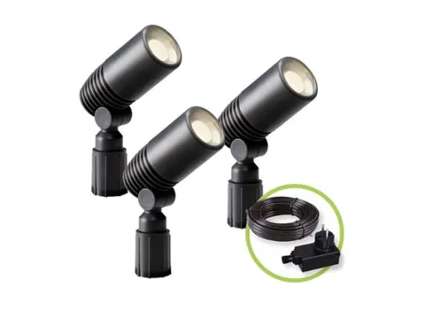Garden Lights 2580063 Alder set 3 spots 12V 120LM 2W 3000K