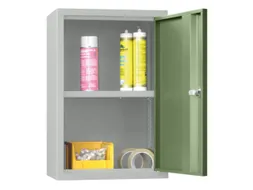 Hangkast 600x400x300mm 1 Verstelbaar Legbord Ral 7035 Front Ral 6011