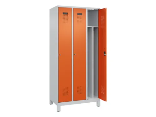 locker voor scheiding van kleding,HxBxD 1950x900x500mm,3vak
