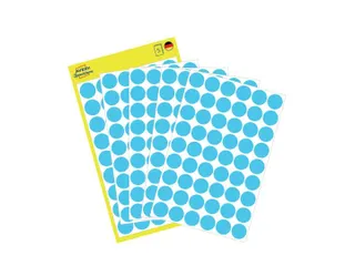 Etiket Avery Zweckform 3142 Rond Ø12mm Blauw 270 Stuks - 1