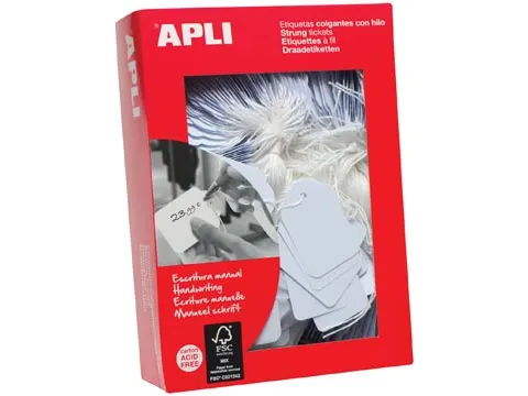 Apli Draadetiketten 50x70mm Wit
