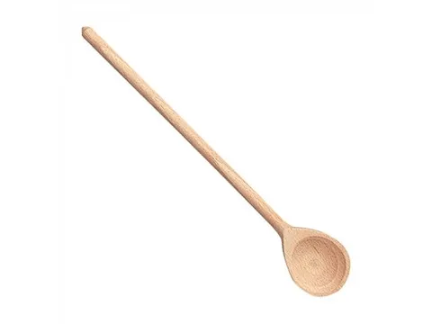 Lepel hout vlak-rond 40cm