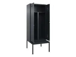 PBM-locker met bank,HxBxD 2120x800x815mm,2vak,vak B 400mm