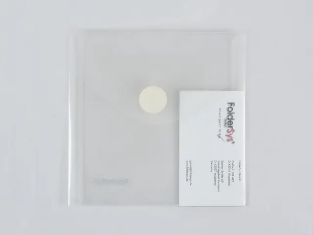 CD-hoes transparant 135x135mm met klittenbandsluiting