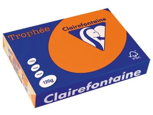 Trophée Intens Gekleurd Papier A4 120 gram 250vel Feloranje