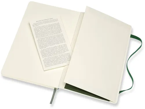 Notitieboek Moleskine large 130x210mm lijn soft cover myrtle green
