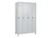locker voor scheiding van kleding,HxBxD 1950x1200x500mm,4vak