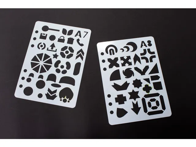 Sjablonen Kangaro 12 stuks 15x21cm assorti