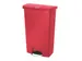 Slim Jim Step On conteneur Front Step synthétique 68 ltr rouge, Rubbe