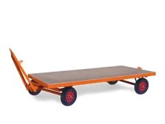 Aanhangwagen 5 Ton 3000x1500mm 1-as Besturing Massief Rubber