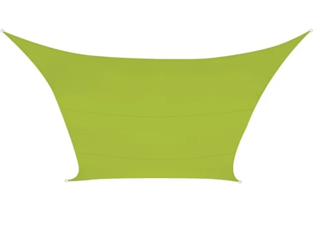 Voile solaire carré 5x5m Vert citron